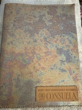 Consuela (Gloria) Textured Iridescent Composition Notebook